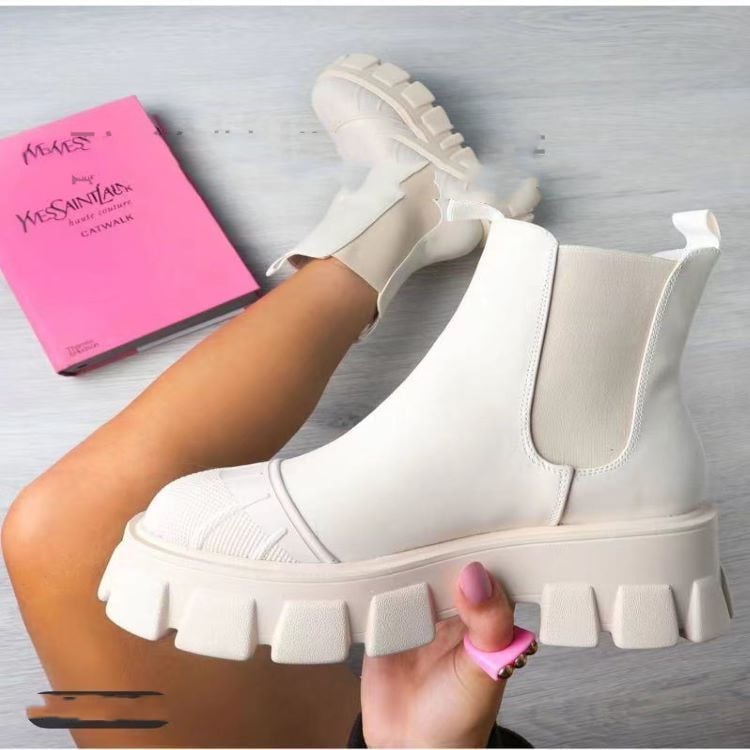 Trendy Thick Heel Fashion Martin Boots