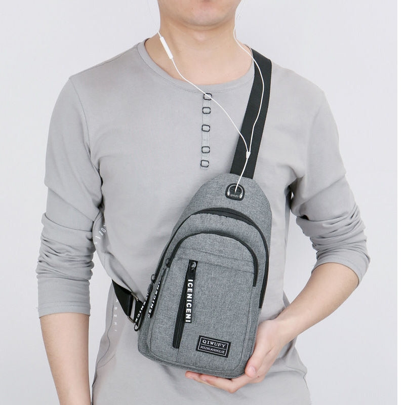 Nylon Oxford Canvas Crossbody Bag for Sports & Casual Use