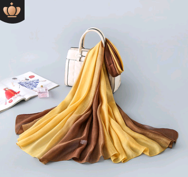 2020 New Gradient Silk Scarf for Sun Protection